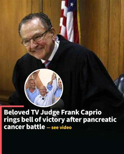 Beloved TV judge Frank Caprio diagnosed with pancreatic。